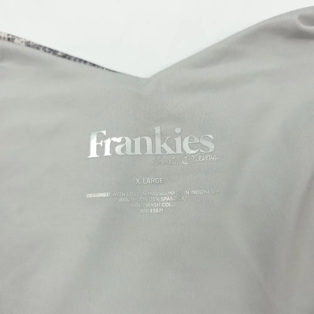 NEW Frankies Bikinis Reef Bottoms Python Snake 90s Y2k Maximalist Clean Girl XL